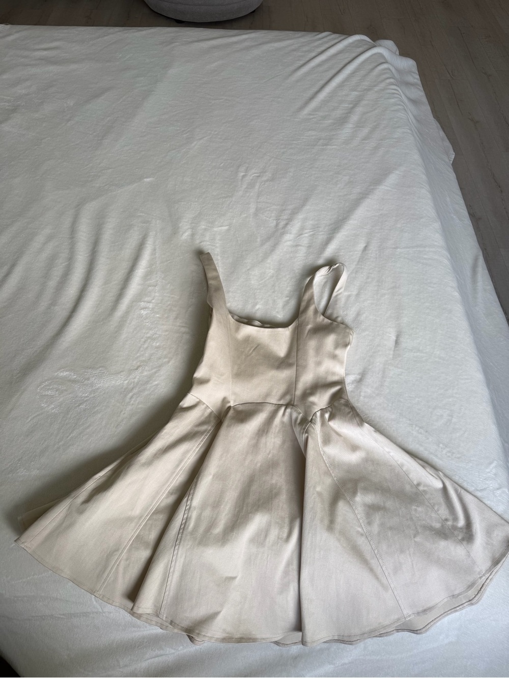 Zara Cream Fit-and-Flare Girls Dress